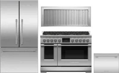 4 Piece Package Includes Refrigerator, Range, Hood And Dishwasher